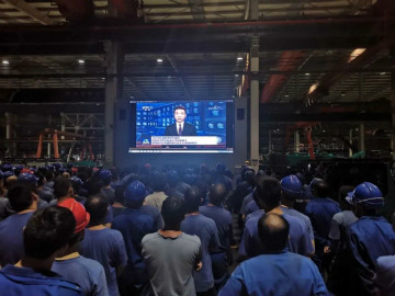 55世纪智能掀起全员学习贯彻习总书记重要讲话精神热潮