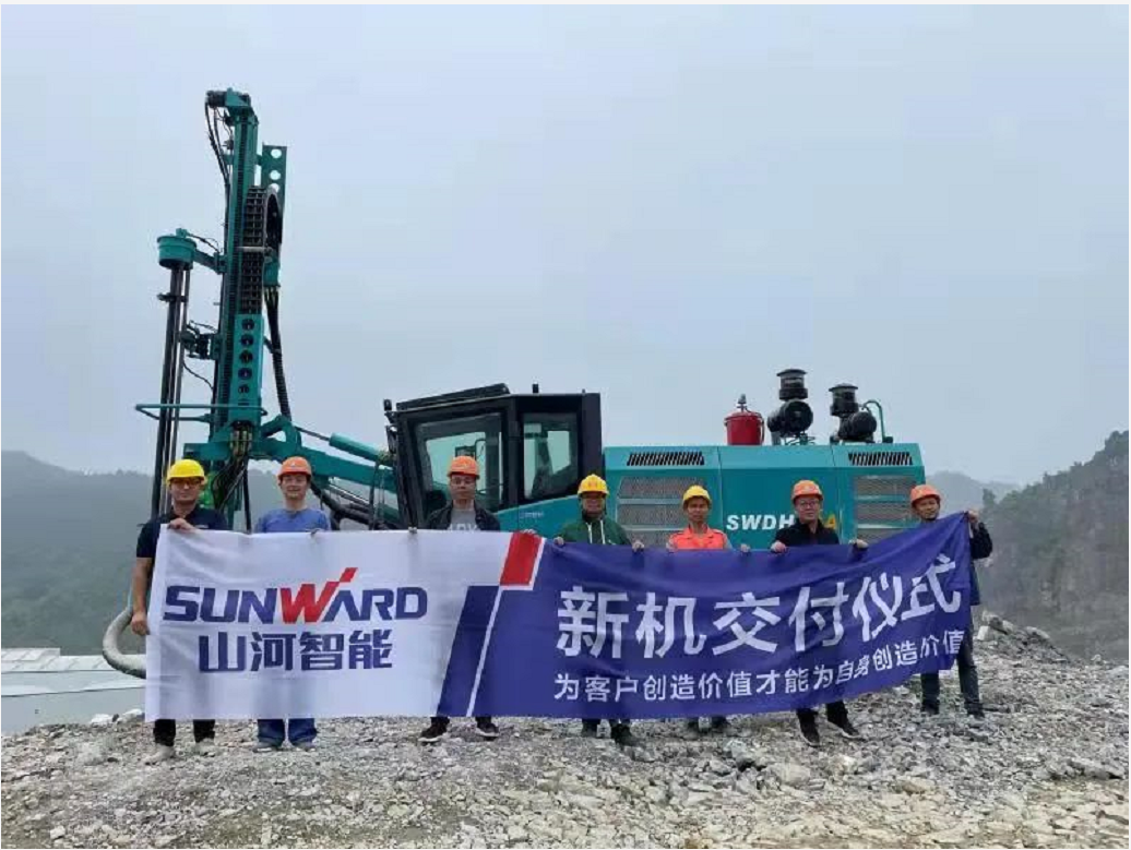 助力绿色矿山建设，55世纪智能“凿岩先锋”SWDH系列顶锤钻机大展身手