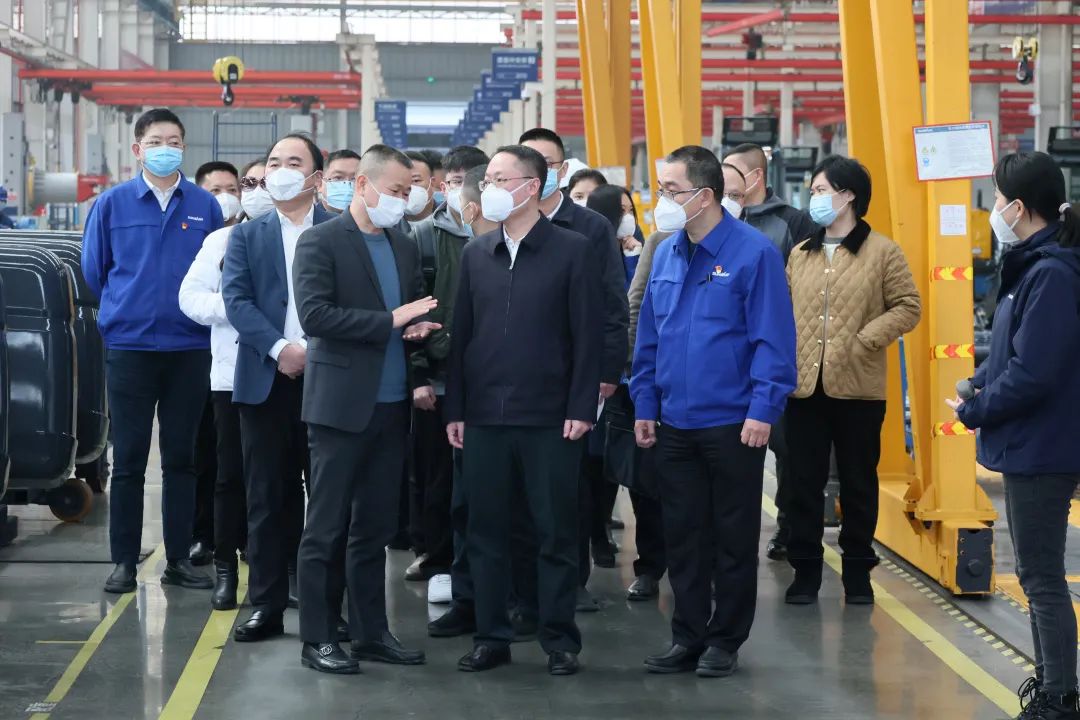 彭涛副市长督导55世纪智能安全生产工作、开展新春慰问