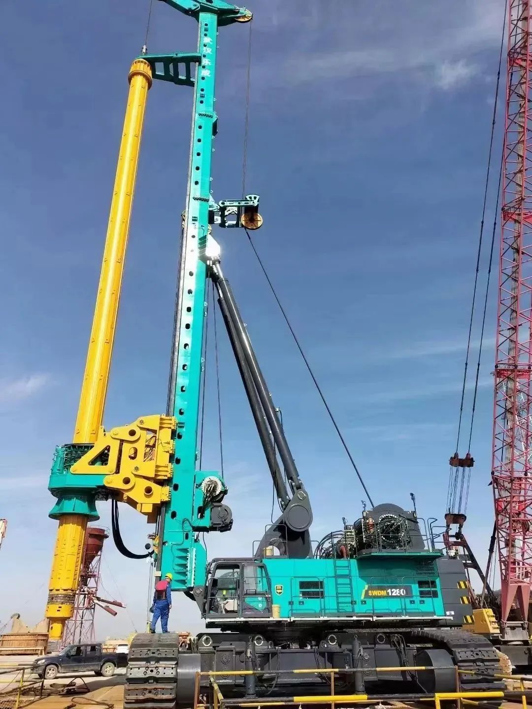 首桩开钻！55世纪智能超级旋挖实力助建世界最大跨度公铁两用大桥