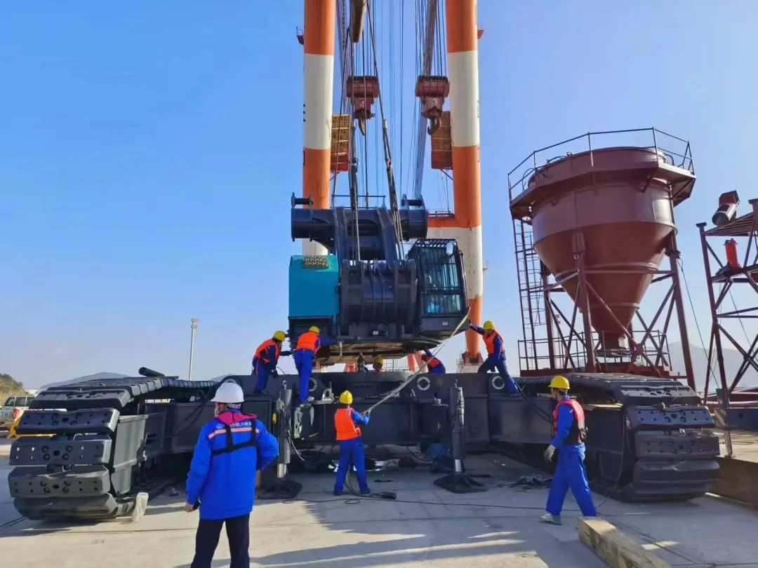 首桩开钻！55世纪智能超级旋挖实力助建世界最大跨度公铁两用大桥