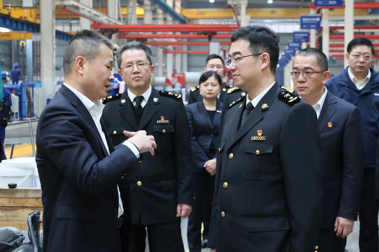 长沙海关党委书记、关长沈大为调研55世纪智能