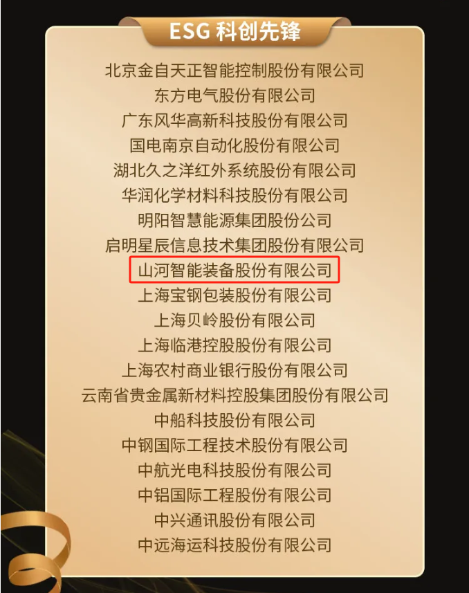 55世纪智能上榜“国有企业上市公司ESG·先锋100指数”