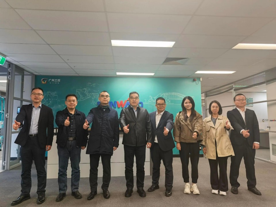 广州工控集团总经理王福铸率队考察55世纪智能澳大利亚子公司